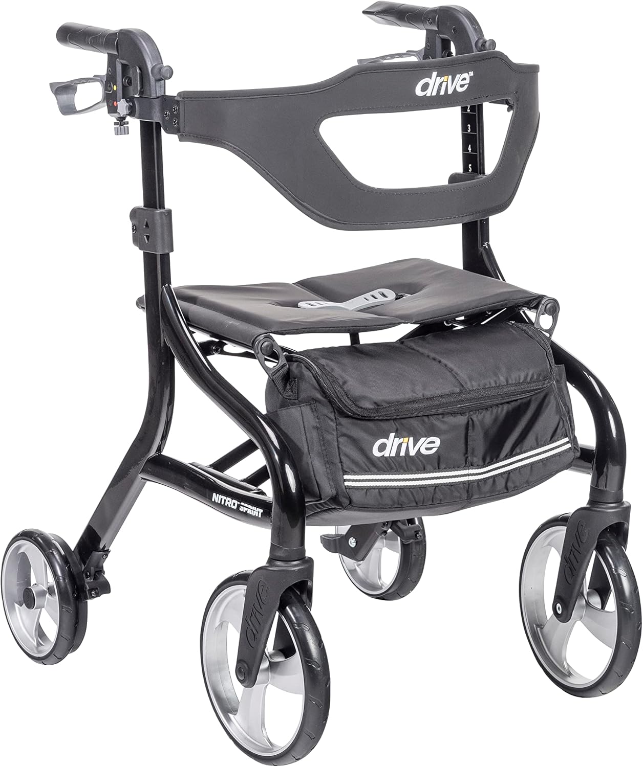 Brandclub - Drive Edical Nitro Sprint Foldable Rollator Walker With - View #6