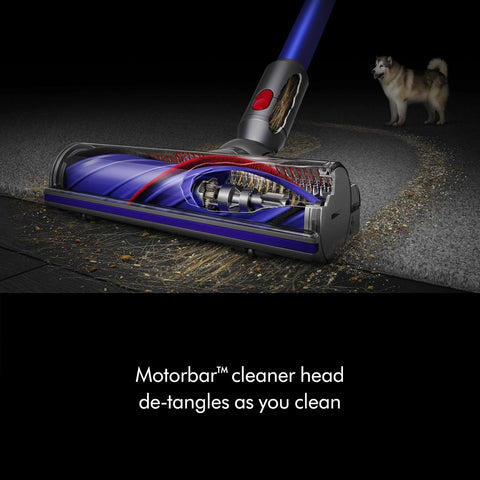 Dyson V11 Origin Cordless Vacuum, Nickel/Blue, scratches on the handle - with | Sold by Uncle Wiener's Wholesale