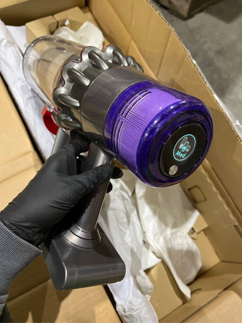 Dyson V11 Origin Cordless Vacuum, Nickel/Blue, scratches on the handle - with | Sold by Uncle Wiener's Wholesale