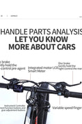 26 Inch Electric Fat Tire Bike Folded for Storage