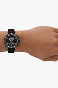 Emporio Armani Men's Chronograph Black Ceramic Watch - Black - with black | Sold by Uncle Wiener's Wholesale