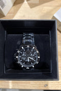 Emporio Armani Men's Chronograph Black Ceramic Watch - Black - with black | Sold by Uncle Wiener's Wholesale
