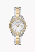 Emporio Armani Women's Three - Hand Date Two - Tone Stainless Steel Watch - Gold / Silver - with Gold,Silver | Sold by Uncle Wiener's Wholesale