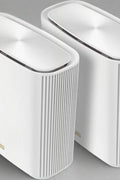“ASUS ZenWiFi ET8 WiFi 6E tri-band mesh system front view”

“ET8 (W-2-PK) mesh router 2-pack with 6600 Mbps speed”

“Asus ZenWiFi tri-band mesh system back panel ports”

“ASUS ET8 router 6GHz frequency WiFi 6E design”

“Packaging of ASUS ZenWiFi ET8 W-2-PK 2-pack”