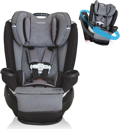 Evenflo Gold Revolve360 Extend All - in - One Rotational Car Seat with SensorSafe (Moonstone Gray) - with | Sold by Uncle Wiener's Wholesale