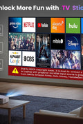FANGOR 1080P HD Projector, WiFi Bluetooth Projectors, Max 230” Projection Screen Portable Home Theater Video Movie Proyector With Tripod, Compatible with HDMI, USB, Laptop, iOS & Android Phone - with | Sold by Uncle Wiener's Wholesale