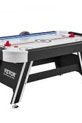 Folding Air Hockey Table – Space - Saving Design with Motorized Blower for Smooth Play, SKU: 72AHT - with | Sold by Uncle Wiener's Wholesale