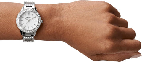 Fossil Jesse Women's Watch with Crystal Accents and Self - Adjustable Stainless Steel Bracelet Band - with | Sold by Uncle Wiener's Wholesale