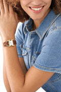 Fossil Women's Harwell Quartz Brown Leather Strap Watch, 28mm - Brown - No Size - with Brown | Sold by Uncle Wiener's Wholesale
