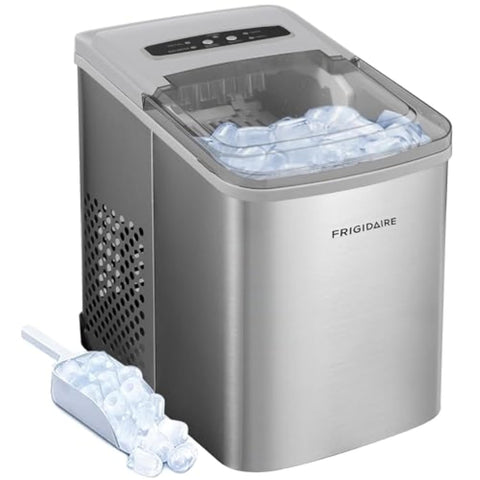 Frigidaire 26 Lbs per Day Portable Compact Maker, Ice Making Machine, Stainless, Medium - with | Sold by Uncle Wiener's Wholesale