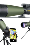 Gosky BAK4 Lunette d'observation 20 - 60 x 80 avec trépied, adaptateur de téléphone et sac de transport, étanche haute définition BAK4 pour la chasse, le tir sur cible, l'observation des oiseaux - with | Sold by Uncle Wiener's Wholesale