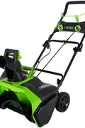 Greenworks 40V (75+ Compatible Tools) 20” Brushless Cordless Snow Blower, 4.0Ah Battery and Charger Included, model SNF401 - with Green | Sold by Uncle Wiener's Wholesale