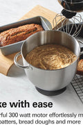 Hamilton Beach Electric Stand Mixer, 4 Quarts, Dough Hook, Flat Beater Attachments, Splash Guard 7 Speeds With Whisk, Black With Top Handle - with | Sold by Uncle Wiener's Wholesale