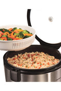 Hamilton Beach Silver 14 cups Programmable Rice Cooker - with 11 in x 11 in x 11.2 in | Sold by Uncle Wiener's Wholesale