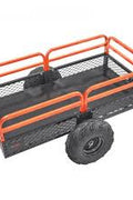 Heavy Duty 1500 LB ATV Dump Trailer – Tow Cart w/ Removable Sides | SKU: 127355 - ATV Utility Dump Trailer with | Sold by Uncle Wiener's Wholesale