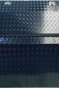 “Heavy-duty aluminum tool box with 5 lockable drawers”
• “Open lid tool box with gas strut lift and storage drawers”
• “Silver checker plate tool storage for trucks or trailers”