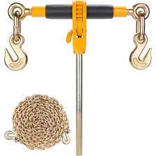 Heavy - Duty Ratchet Chain Binder | Load Tie - Down for 5/16" to 1/2" Chains (Multiple Sizes) - with 5/16" To 3/8″ | Sold by Uncle Wiener's Wholesale
