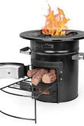 Heavy - Duty Rocket Stove for Outdoor Cooking & Camping BBQ – High Heat Wood - Fired Stove 2504031 - with | Sold by Uncle Wiener's Wholesale
