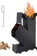 Heavy - Duty Rocket Stove for Outdoor Cooking & Camping BBQ – High Heat Wood - Fired Stove 2504031 - with | Sold by Uncle Wiener's Wholesale