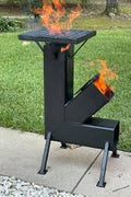 Heavy - Duty Rocket Stove for Outdoor Cooking & Camping BBQ – High Heat Wood - Fired Stove 2504031 - with | Sold by Uncle Wiener's Wholesale