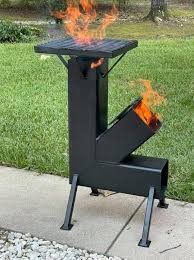 Heavy - Duty Rocket Stove for Outdoor Cooking & Camping BBQ – High Heat Wood - Fired Stove 2504031 - with | Sold by Uncle Wiener's Wholesale