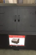 “Top view of black steel garbage incinerator fire pit with vent holes”

“Steel incinerator box with forklift access and reinforced lid”

“High-efficiency vented garbage burner with heavy-duty design”

“Open view of fire pit incinerator showing internal air grates”

“Steel waste disposal incinerator with front-loading forklift pockets”