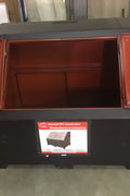 “Top view of black steel garbage incinerator fire pit with vent holes”

“Steel incinerator box with forklift access and reinforced lid”

“High-efficiency vented garbage burner with heavy-duty design”

“Open view of fire pit incinerator showing internal air grates”

“Steel waste disposal incinerator with front-loading forklift pockets”