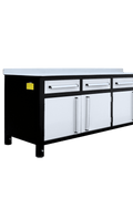 Heavy - Duty Steel Welding Table & Tool Bench – Industrial Workbench with Storage Drawers - with Stainless | Sold by Uncle Wiener's Wholesale