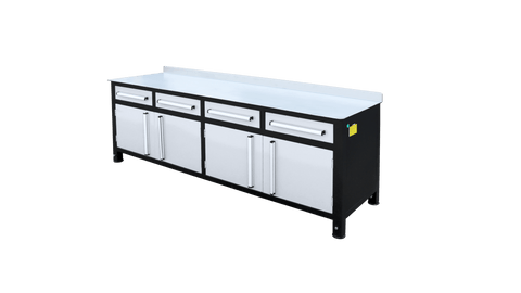 Heavy - Duty Steel Welding Table & Tool Bench – Industrial Workbench with Storage Drawers - with Stainless | Sold by Uncle Wiener's Wholesale