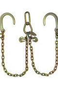 Heavy - Duty V - Chain Bridle & Tow Chains – Grade 70 Recovery Chains for Towing & Hauling - Tow Chains, Bridle Assemblies, Cluster Hooks with 3/8″ V - Chain Bridle | Sold by Uncle Wiener's Wholesale