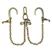 Heavy - Duty V - Chain Bridle & Tow Chains – Grade 70 Recovery Chains for Towing & Hauling - Tow Chains, Bridle Assemblies, Cluster Hooks with 3/8″ V - Chain Bridle | Sold by Uncle Wiener's Wholesale