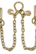 Heavy - Duty V - Chain Bridle & Tow Chains – Grade 70 Recovery Chains for Towing & Hauling - Tow Chains, Bridle Assemblies, Cluster Hooks with 3' Leg Tow Chain | Sold by Uncle Wiener's Wholesale
