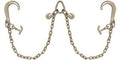Heavy - Duty V - Chain Bridle & Tow Chains – Grade 70 Recovery Chains for Towing & Hauling - Tow Chains, Bridle Assemblies, Cluster Hooks with 5/16" 10 FT Single Shank J & Cluster Hook | Sold by Uncle Wiener's Wholesale