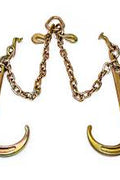 Heavy - Duty V - Chain Bridle & Tow Chains – Grade 70 Recovery Chains for Towing & Hauling - Tow Chains, Bridle Assemblies, Cluster Hooks with 3/8" Dual Leg | Sold by Uncle Wiener's Wholesale