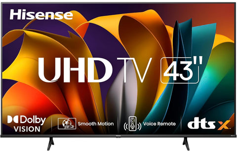 Hisense 43A68N - 43 inch 4K UHD Smart Google TV with 4K AI Upscaler, DTS Virtual: X, HDR+/HDR10, Game Mode Plus, 60Hz VRR ALLM - with | Sold by Uncle Wiener's Wholesale