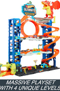 Hot Wheels City Toy Car Track Set Ultimate Garage with 2 Die - Cast Toy Cars & Car - Eating Dragon, Stores 50+ Vehicles, 4 Levels - with | Sold by Uncle Wiener's Wholesale