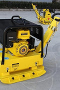 HYDRAULIC REVERSIBLE PLATE COMPACTOR | HEAVY - DUTY VIBRATORY SOIL & ASPHALT COMPACTION MACHINE - with ELECTRIC START & BATTERY | Sold by Uncle Wiener's Wholesale