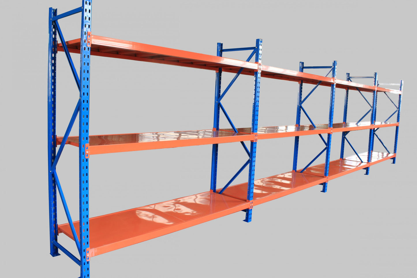 NEW 23.5″ WIDTH X 26.5 FEET INDUSTRIAL HEAVY DUTY RACKING & SHELVING IDR700