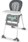 Ingenuity Full Course 6 - in - 1 High Chair - Baby to 5 Years Old, 6 Convertible Modes, 2 Dishwasher Safe Trays - Astro - with | Sold by Uncle Wiener's Wholesale