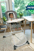 Ingenuity Full Course 6 - in - 1 High Chair - Baby to 5 Years Old, 6 Convertible Modes, 2 Dishwasher Safe Trays - Astro - with | Sold by Uncle Wiener's Wholesale