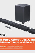 JBL Bar 1000: 7.1.4 - Channel soundbar with Detachable Surround Speakers, MultiBeam™, Dolby Atmos®, and DTS:X® - with | Sold by Uncle Wiener's Wholesale