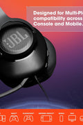 JBL Quantum 100 Wired Over - Ear Gaming Headset with Detachable Mic and 3.5mm Audio Cable - White - with | Sold by Uncle Wiener's Wholesale