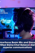 JBL Quantum 400 - USB over - ear gaming headset with game - chat balance dial, QuantumSURROUND and DTS, Voice focus directional flip - up mic and memory foam ear cushions (Black) - with | Sold by Uncle Wiener's Wholesale