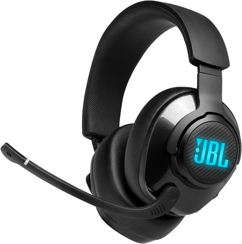 JBL Quantum 400 - USB over - ear gaming headset with game - chat balance dial, QuantumSURROUND and DTS, Voice focus directional flip - up mic and memory foam ear cushions (Black) - with | Sold by Uncle Wiener's Wholesale