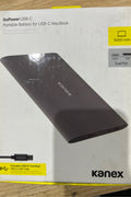 Kanex GoPower K181 - 1010 - Power Bank - 15000 MAh - 3 a - 2 Output Connectors (USB, USB - C) - Black - with | Sold by Uncle Wiener's Wholesale