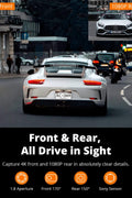 Kingslim D4 Dual Dash Cam with Built - in WiFi GPS, Front 4K/2.5K Rear 1080P for Cars , 3" IPS Touchscreen 170° FOV Dashboard Camera with Sony Starvis Sensor, Support 256GB Max - with | Sold by Uncle Wiener's Wholesale