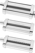 KitchenAid KSMPRA Stand Mixer Attachment Pasta Roller & Cutter, 3 - Piece Set, Stainless Steel - with Stainless Steel | Sold by Uncle Wiener's Wholesale