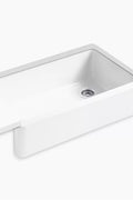 KOHLER Whitehaven / 35 - 3/4" undermount single - bowl farmhouse kitchen sinkK - 6489 - 0 - with White | Sold by Uncle Wiener's Wholesale