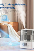 LEVOIT Smart Humidifiers for Bedroom Large Room Home,(6L) Cool Mist Top Fill Essential Oil Diffuser for Baby & Plants,Smart App & Voice Control, Rapid Humidification & Auto Mode - Quiet Sleep Mode, Gray - with Gray | Sold by Uncle Wiener's Wholesale