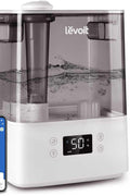 LEVOIT Smart Humidifiers for Bedroom Large Room Home,(6L) Cool Mist Top Fill Essential Oil Diffuser for Baby & Plants,Smart App & Voice Control, Rapid Humidification & Auto Mode - Quiet Sleep Mode, Gray - with Gray | Sold by Uncle Wiener's Wholesale